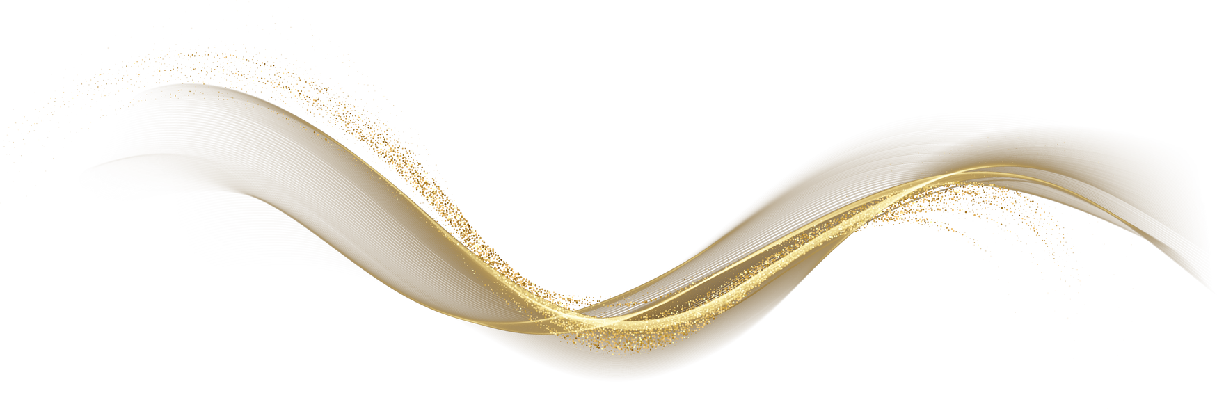 Gold Abstract Wave Line